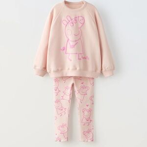 Zara peppa pig sweatsuit size 5yrs